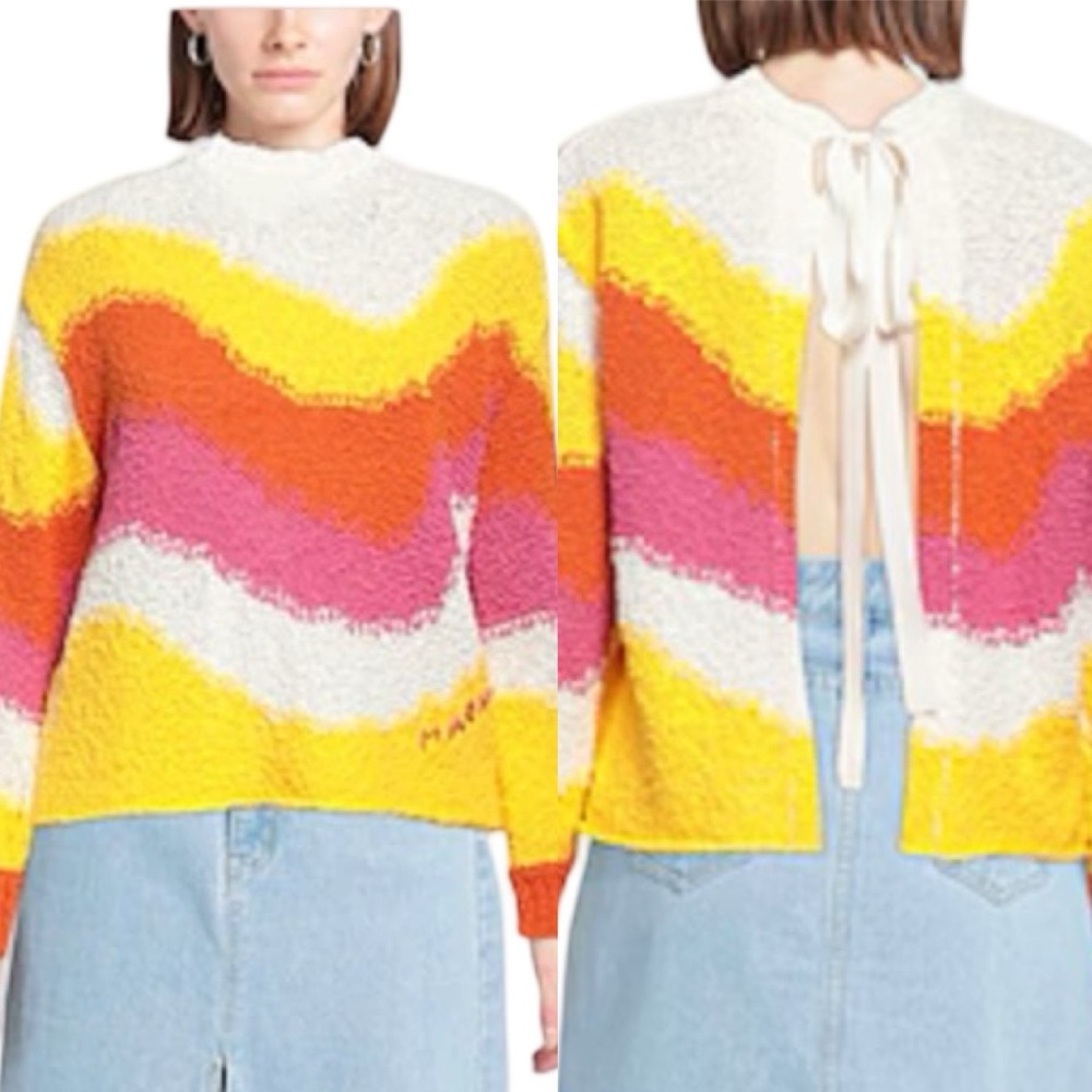 Marni color block knit sweater. EUC